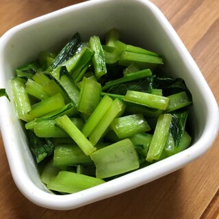 常備菜。小松菜のお浸し